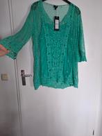 Prachtige gehaakte groene top van Yesta maat 46. Nieuw., Kleding | Dames, Tops, Maat 46/48 (XL) of groter, Ophalen of Verzenden