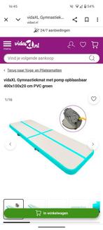 airtrack van VidaXl met voetpomp, Ophalen, Gebruikt, Materiaal