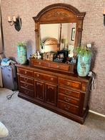 Dressoir klassiek engelse stijl met spiegel, Huis en Inrichting, Kasten | Dressoirs, Ophalen, Engels George III, 150 tot 200 cm