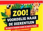 Dierentuin voucher 5x, Drie personen of meer, Dierentuinbon