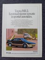 Toyota MR2 advertentie, Verzenden, Zo goed als nieuw, Toyota