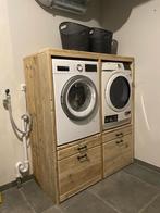 Wasmachine ombouw "Hugo" dubbel lades verhoger wasmand, Ophalen, 100 tot 150 cm, Nieuw, 150 tot 200 cm