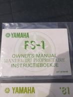 Yamaha FS1 onderhoudsboekjes., Fietsen en Brommers, Ophalen of Verzenden, ., ., ..