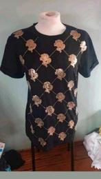 Reinders zwart top met gouden glitters, Kleding | Dames, Tops, Maat 38/40 (M), Reinders, Zwart, Ophalen of Verzenden