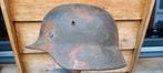 M35 luftwaffe dd camo helm ex net camo., Verzamelen, Ophalen, Landmacht, Duitsland, Helm of Baret