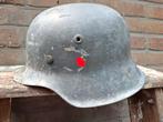 Duitse m42 Luftwaffe helm Whitewash, Verzamelen, Ophalen of Verzenden, Landmacht, Duitsland, Helm of Baret