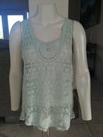 Kanten top mt 36 mintgroen, Kleding | Dames, Tops, Ophalen of Verzenden, Zo goed als nieuw, Groen, Maat 36 (S)