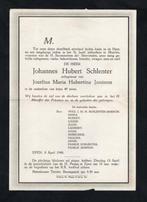 Rouwbrief Epen Schlenter Jaminon 1948., Verzamelen, Bidprentjes en Rouwkaarten, Ophalen of Verzenden, Rouwkaart