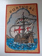 kurken ansichtkaart Portugal Caravela sec. XVI, Verzamelen, Ophalen of Verzenden, 1980 tot heden, Ongelopen, Voertuig