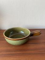 Vintage West Germany kaasfondue/fondue pan groen retro, Huis en Inrichting, Keuken | Potten en Pannen, Ophalen of Verzenden, Nieuw