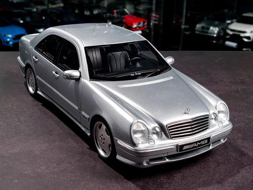 Mercedes E55 AMG W210 zilver 1:18 OttO Mobile nieuw limited, Hobby en Vrije tijd, Modelauto's | 1:18, Nieuw, Auto, OttOMobile