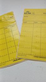 KLM crewbagagestickers, Ophalen of Verzenden