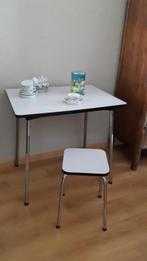 Formica Brabantia set tafel + kruk - lekker retro!, Huis en Inrichting, Tafels | Eettafels, Gebruikt, 50 tot 100 cm, 50 tot 100 cm