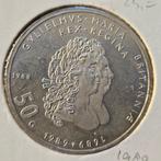 50 Gulden zilver 1989, Postzegels en Munten, Munten | Nederland, Koningin Beatrix, Zilver, Ophalen of Verzenden, Losse munt