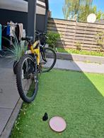 Te koop: Stoere Raleigh Mountainbike – Gele blikvanger!, Fietsen en Brommers, Fietsen | Mountainbikes en ATB, Fully, Ophalen, Zo goed als nieuw