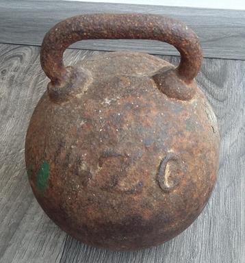 Om 1900 - 1935 Halter Kogel Gewicht 1/4 Zentner Duitsland beschikbaar voor biedingen