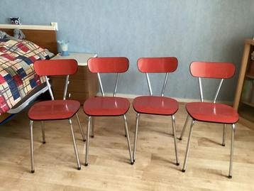4 mooie retro formica stoelen beschikbaar voor biedingen