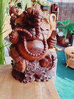 Indonesische Garuda Ganesha gemaakt van zwaar massief hout, Antiek en Kunst, Kunst | Beelden en Houtsnijwerken, Ophalen of Verzenden