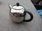 mooie vintage RVS buik theepot, intern zeefje, jaren 60/70, Antiek en Kunst, Verzenden