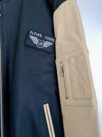 i628 Echt leren piloten-jas mt. 52=L winterjas flight-jacket, Maat 52/54 (L), Union River, Zwart, Ophalen of Verzenden