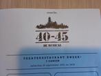 musical 40-45 dinerbonnen 4 stuks, Tickets en Kaartjes, Drie personen of meer, September