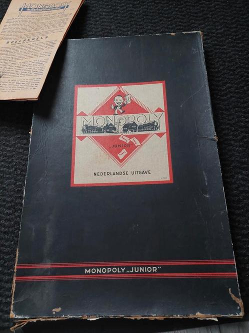 Monopoly junior WO II zeer schaars, mooi en bijzonder 1942, Antiek en Kunst, Antiek | Speelgoed, Ophalen of Verzenden