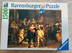 Puzzel Ravensburger De Nachtwacht 1500, Ophalen of Verzenden, Zo goed als nieuw