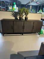 dressoir 220cm mango zwart metaal Hoge kwaliteit EXTRA actie