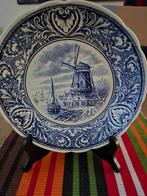 Delfts blauw bord “Windmolen uit Holland”, Antiek en Kunst, Antiek | Wandborden en Tegels, Ophalen