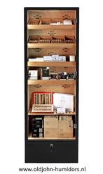 H200 ADORINI HUMIDOR KABINET PORTOFINO ZWART 6000 SIGAREN, Verzenden, Nieuw, Tabaksdoos of Verpakking