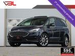 Ford Galaxy 2.5i 190PK HEV Vignale | 7 persoons, Auto's, Ford, 15 km/l, Gebruikt, Met garantie (alle), Blauw