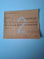 bonkaart schoenenbon document wo2 distributie, Verzamelen, Militaria | Tweede Wereldoorlog, Ophalen of Verzenden, Landmacht, Duitsland