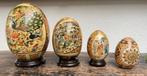 Japanse vintage Satsuma Aziatisch porselein cloissone ei set, Ophalen of Verzenden