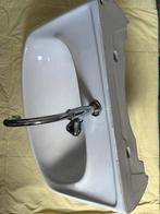 Wasbak met koudwater kraan, Doe-het-zelf en Verbouw, Sanitair, Ophalen, Zo goed als nieuw, Koper, Overige typen