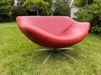 Oranje leren design draaistoel Gigi van Gerard van den Berg, Huis en Inrichting, Stoelen, Ophalen, Gebruikt, Eén