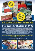 Bezoek dé Autodocumentatiebeurs op zaterdag 31 mei 2025, Boeken, Auto's | Folders en Tijdschriften, Ophalen of Verzenden