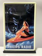 Philips Radio metalen reclamebord (Old Look), Reclamebord, Nieuw, Ophalen of Verzenden, Pand50
