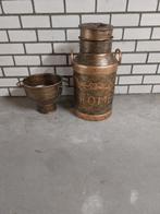 Decoratieve Melkbus met trechter - koperen Look, Ophalen