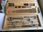 Hss Tappen en snijplaten set PEDO UNC 1/4-1" in houten doos, Ophalen of Verzenden, Nieuw