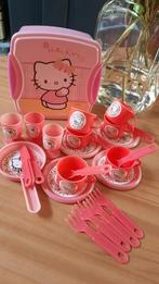 Hello Kitty set | trommel | 25-delig servies | ketting, Ophalen of Verzenden, Zo goed als nieuw, Meisje