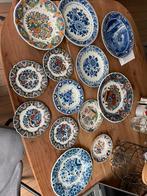 Delfts blauwe en gekleurde borden, Antiek en Kunst, Antiek | Wandborden en Tegels, Ophalen of Verzenden