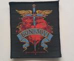 BON JOVI ZELDZAME VINTAGE HEART+ DAGGER 1992 PATCH 11, Verzenden, Nieuw, Kleding