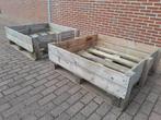 Kist bak houten plantenbak ~ twee stuks, Ophalen, Zo goed als nieuw, Rechthoekig, Hout