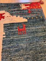 Handgeknoopt perzisch tapijt gabbeh 92x66, Huis en Inrichting, Info@SlatsAntiek.nl, 50 tot 100 cm, Perzisch, Vof Slats Antiek