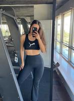 Sport legging mega stretch, Kleding | Dames, Sportkleding, Ophalen of Verzenden, Zo goed als nieuw, Zwart