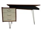 Vintage Tijsseling Bureau Design jaren 60 teak fineer