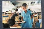 Stewardess aan het werk, Lufthansa, vliegtuig, 1967, Verzamelen, Verzenden, 1960 tot 1980, Gelopen, Ambachten of Beroep