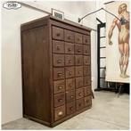 Oude eikenhouten ladekast Apothekerskast Kast, Huis en Inrichting, Kasten | Ladekasten, Ophalen, Gebruikt, 100 tot 150 cm, 5 laden of meer